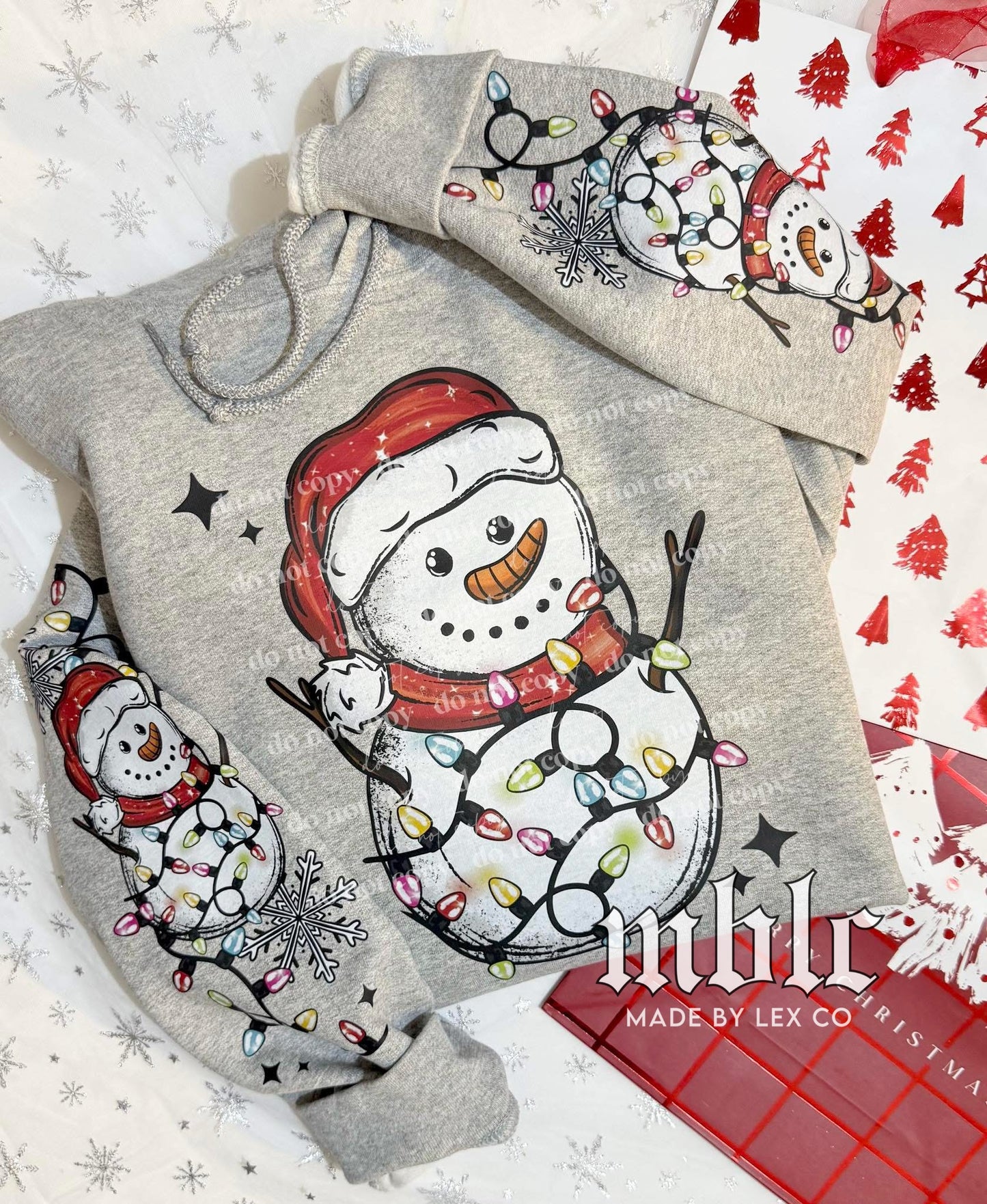 Snowman Lights Shirt w/ Sleeve