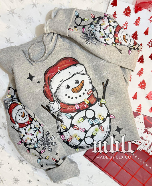 Snowman Lights Shirt w/ Sleeve