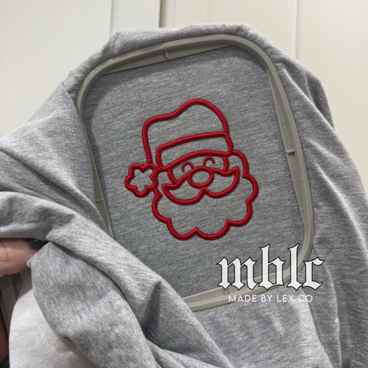 Santa Shirt - Embroidered 3D Puff