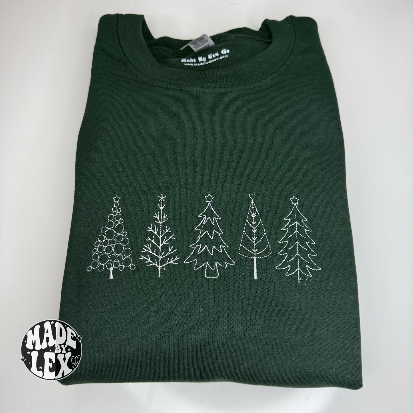 Christmas Trees Shirt - Embroidered