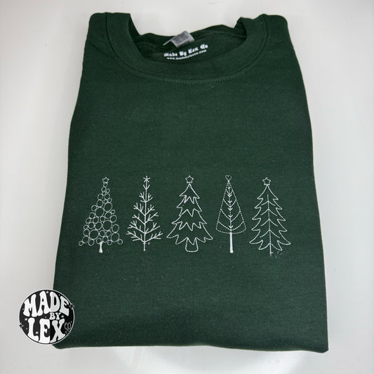 Christmas Trees Shirt - Embroidered