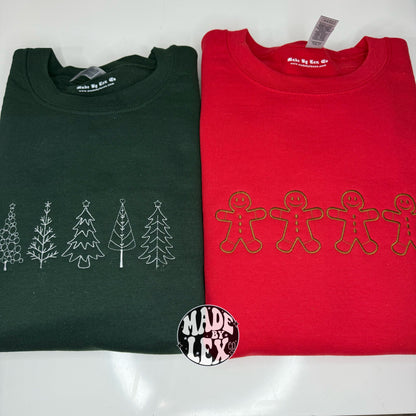 Christmas Trees Shirt - Embroidered