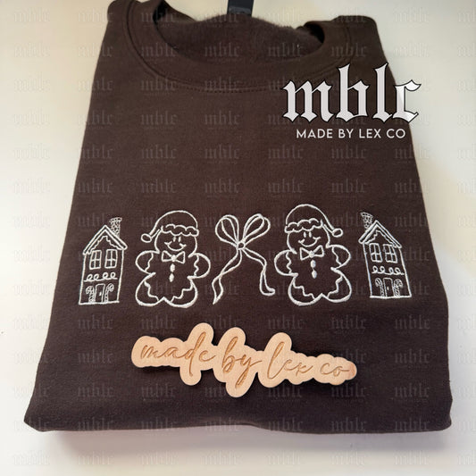 Gingerbread House Shirt - Embroidered