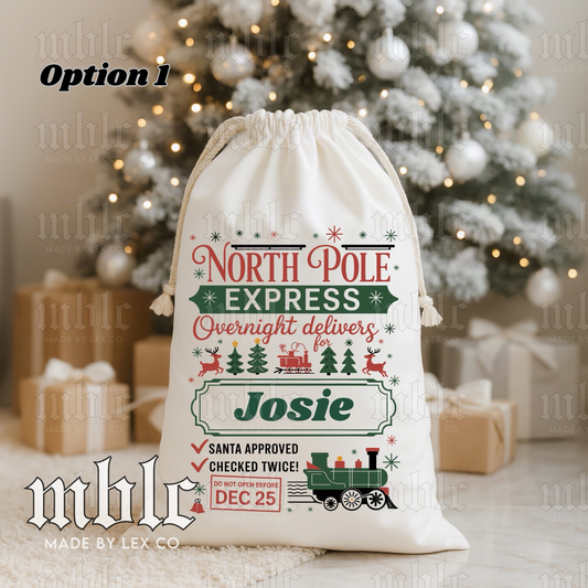 Santa Gift Sack - Custom Name