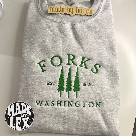Forks, WA Shirt - Embroidered