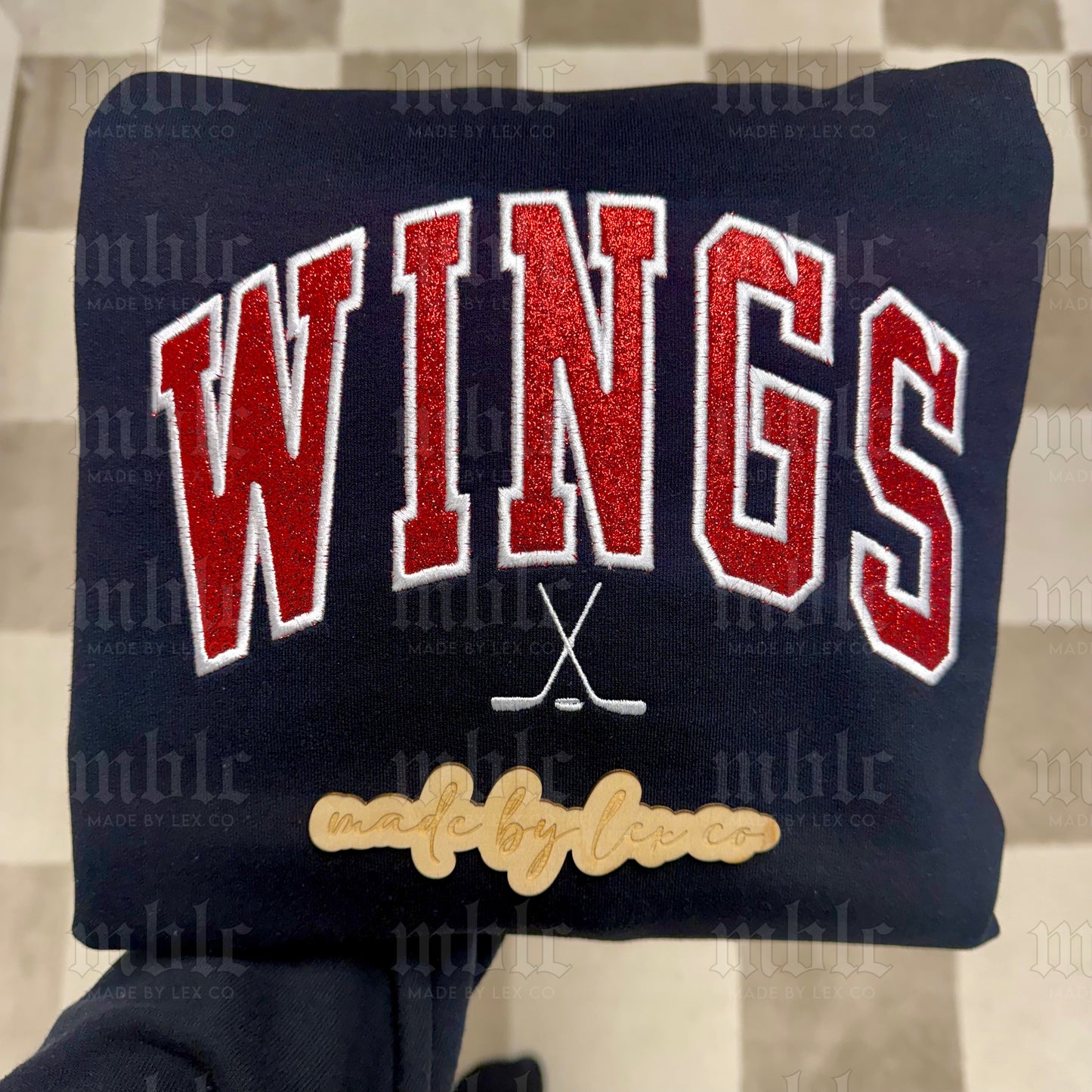 Wings Shirt - Embroidered Glitter
