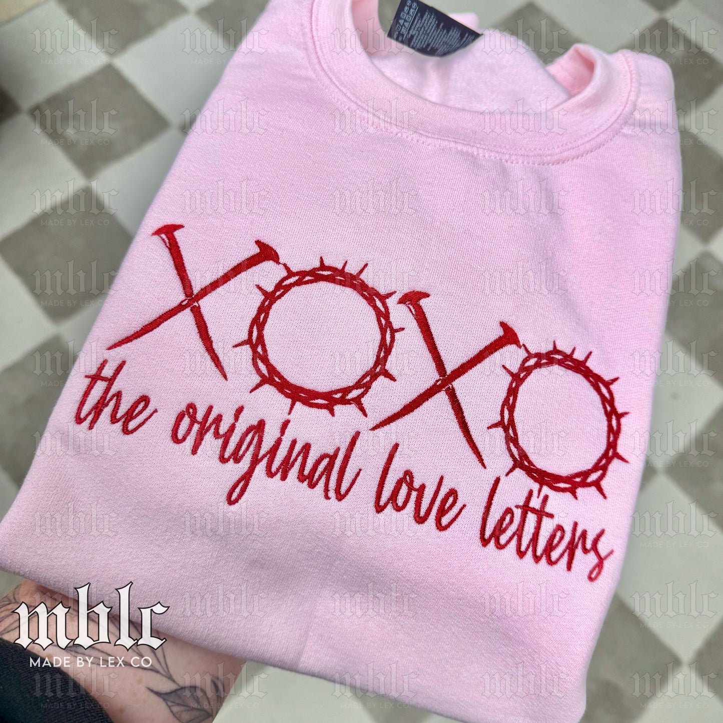 XOXO original love letters Shirt - Embroidered