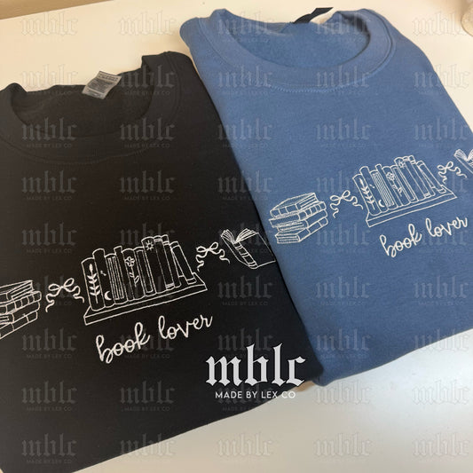 Book Lover (icons) Shirt - Embroidered