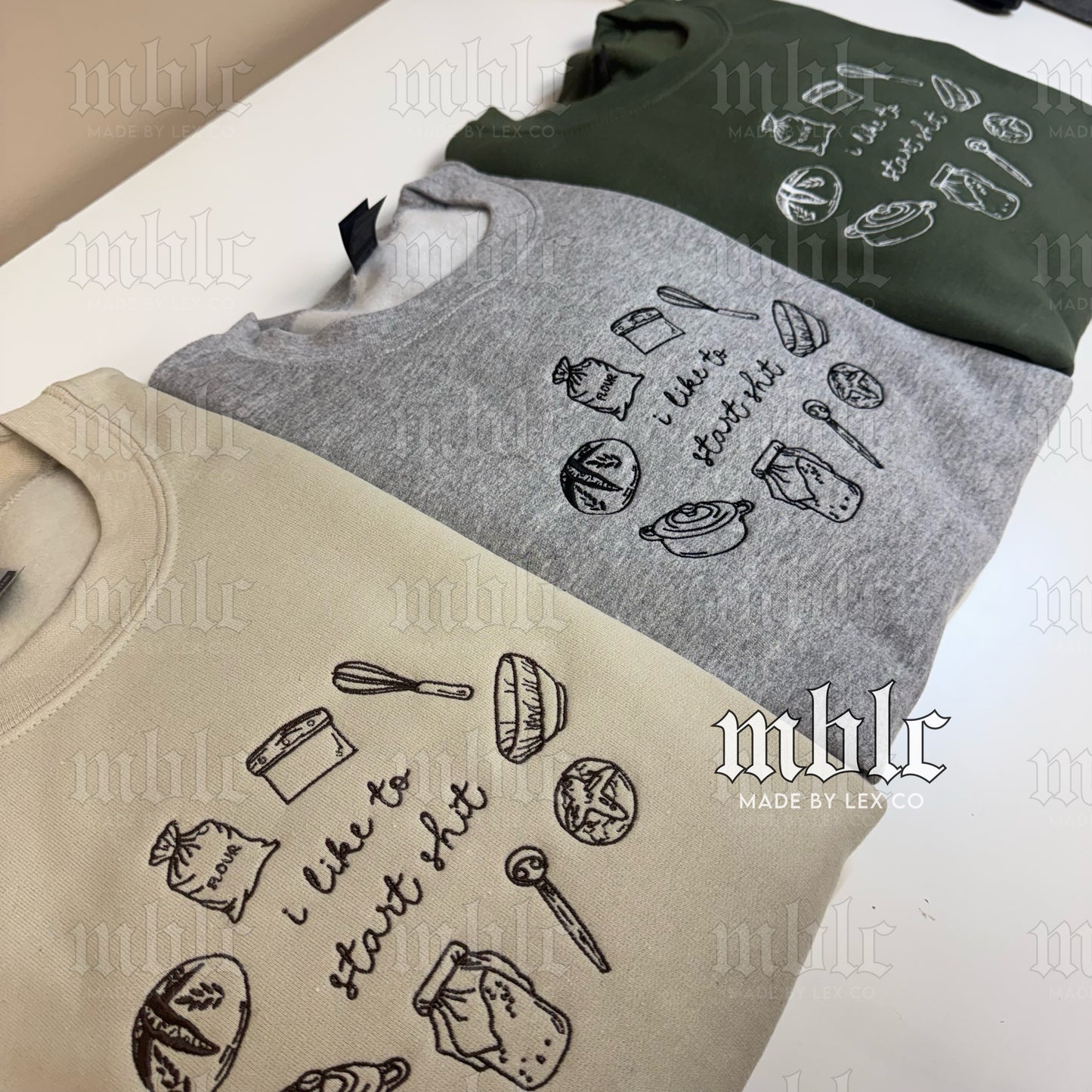 I like to start sh*t Shirt - Embroidered