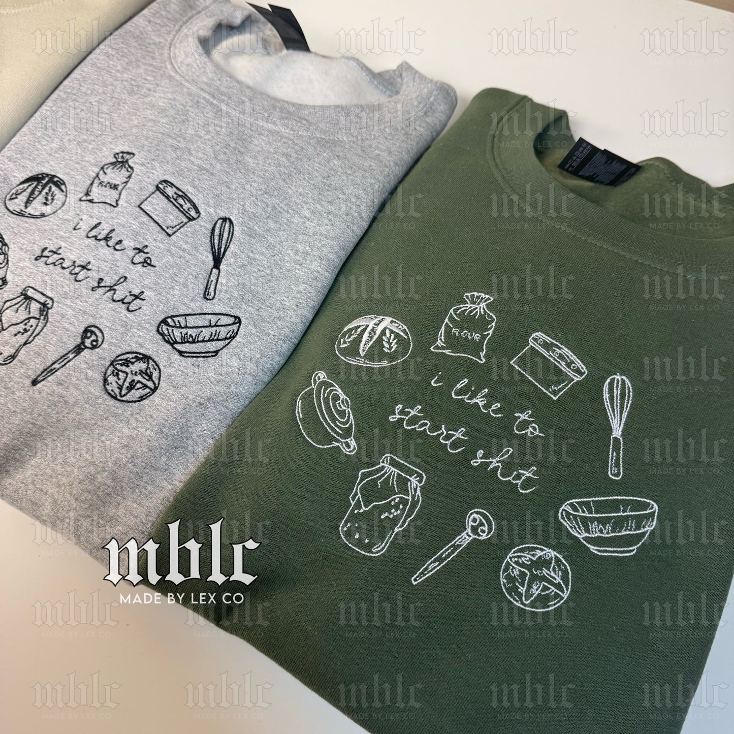 I like to start sh*t Shirt - Embroidered