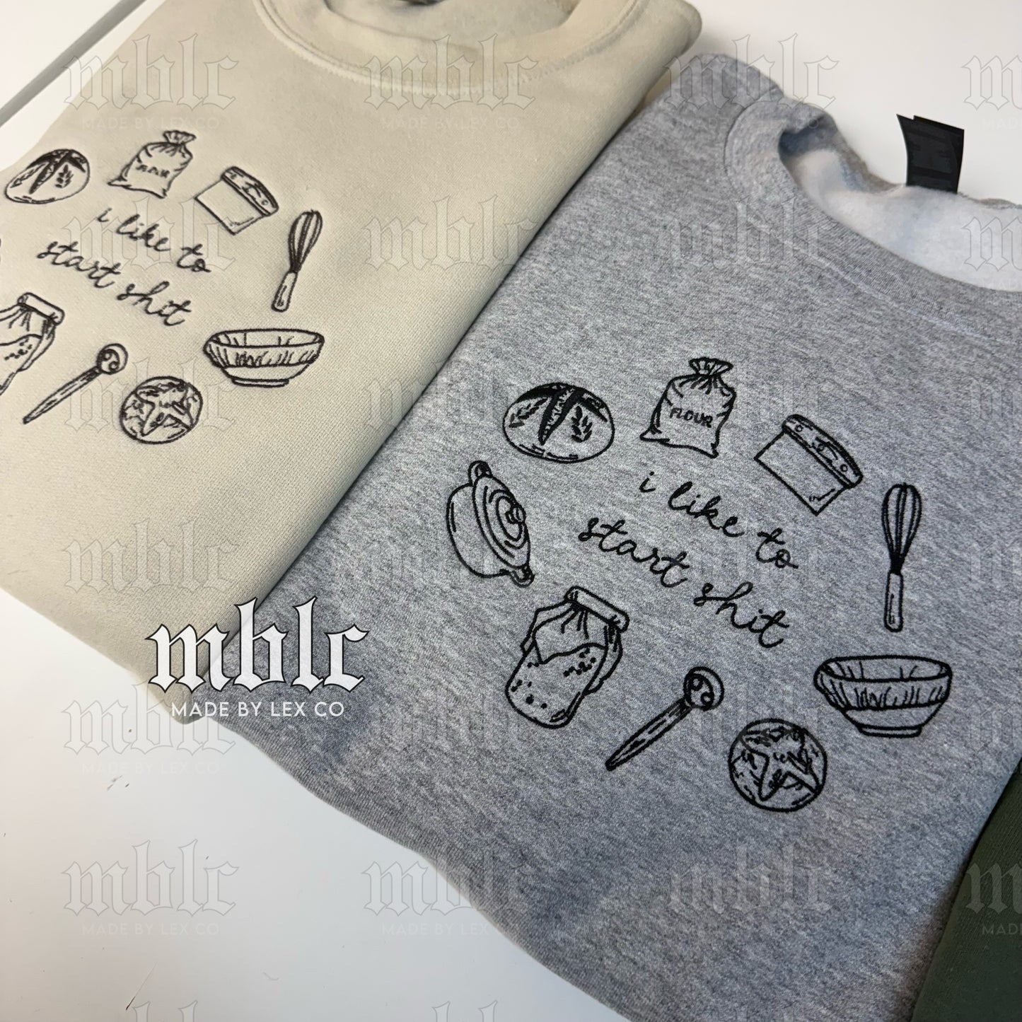 I like to start sh*t Shirt - Embroidered