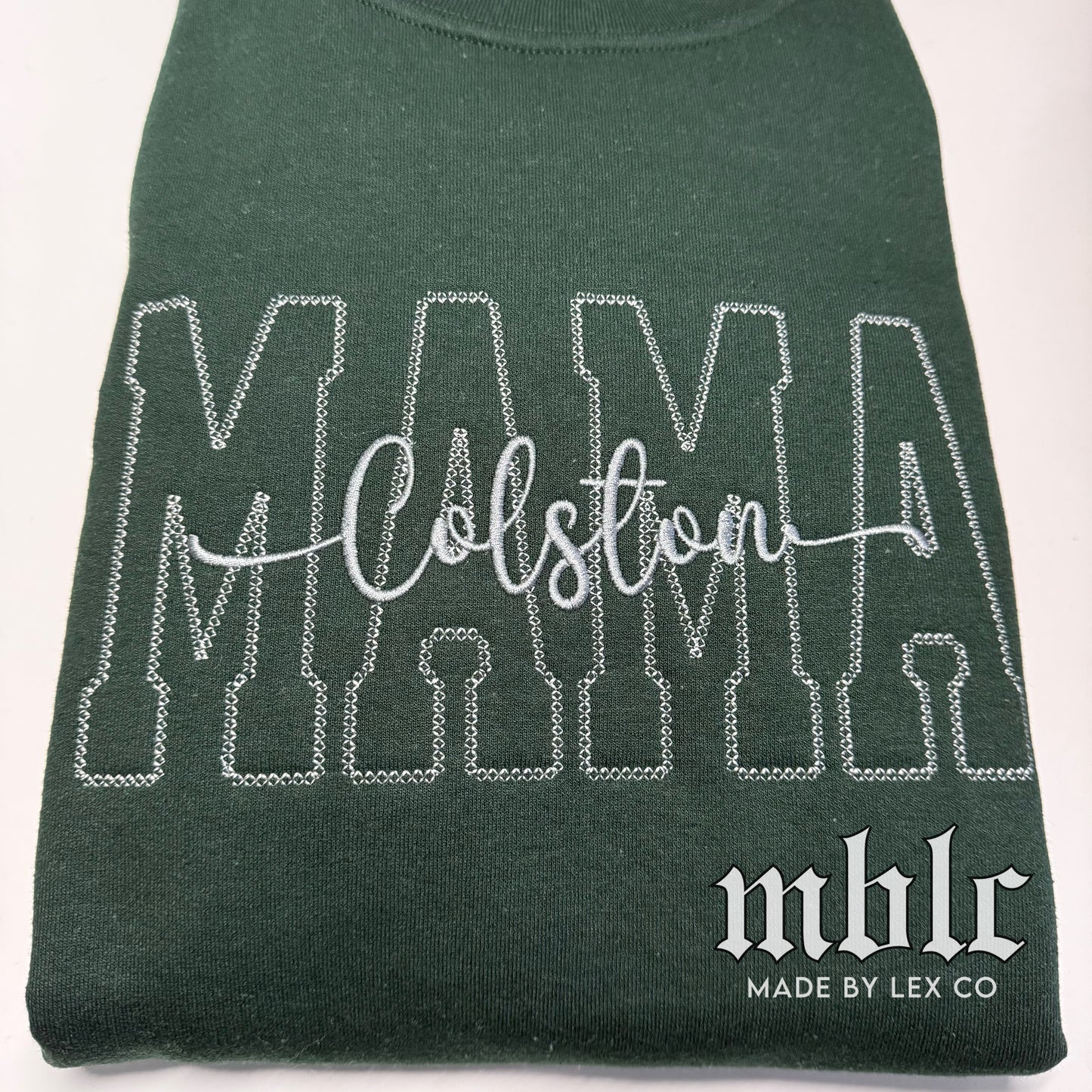 CUSTOM Mama/Any Name Embroidered Shirt